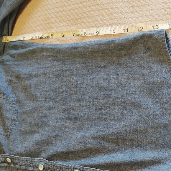 American Eagle Outfitters Women's Long Sleeve Lace Yoke Button Up Shirt - Picture 11 of 11